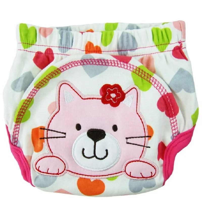 Hooyi Baby Nappies Washable Cloth Diaper Animal Newborn Training Pants Children Underpant Girls Panties diaper bag Cover