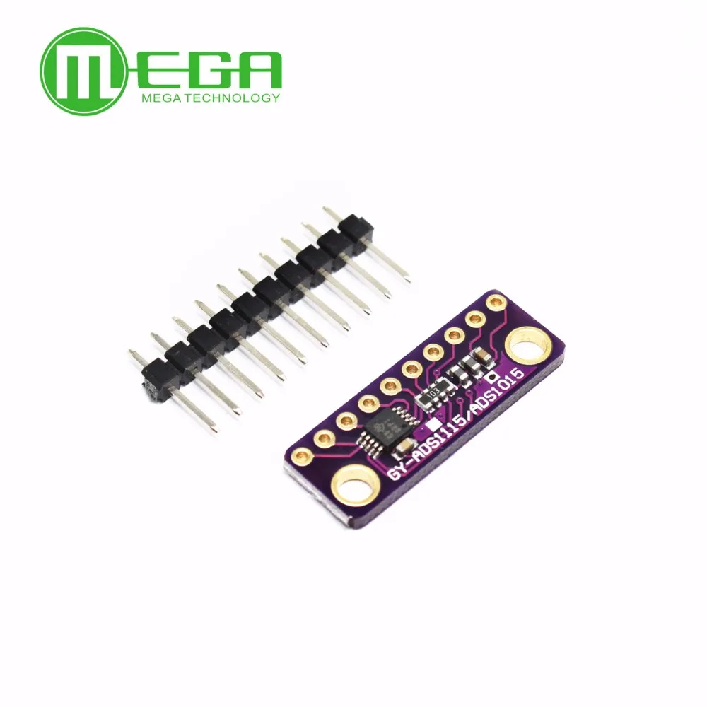 I2C ADS1115 ADS1015 16 Bit ADC 4 channel Module with Programmable Gain Amplifier 2.0V to 5.5V