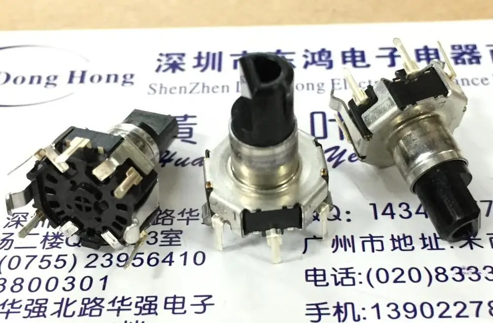 3pcs  for ALPS alpine EC12D1524403 encoder with switch 30 positioning 15 pulse shaft length 17.5