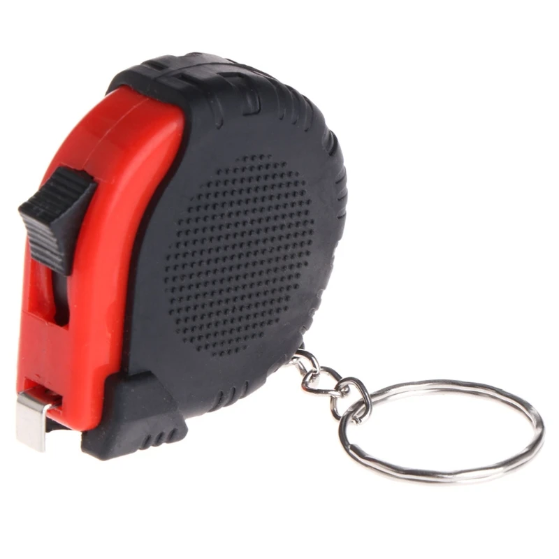 Mini Tape Measures With Key Chain Plastic Portable 1m Retractable Ruler
