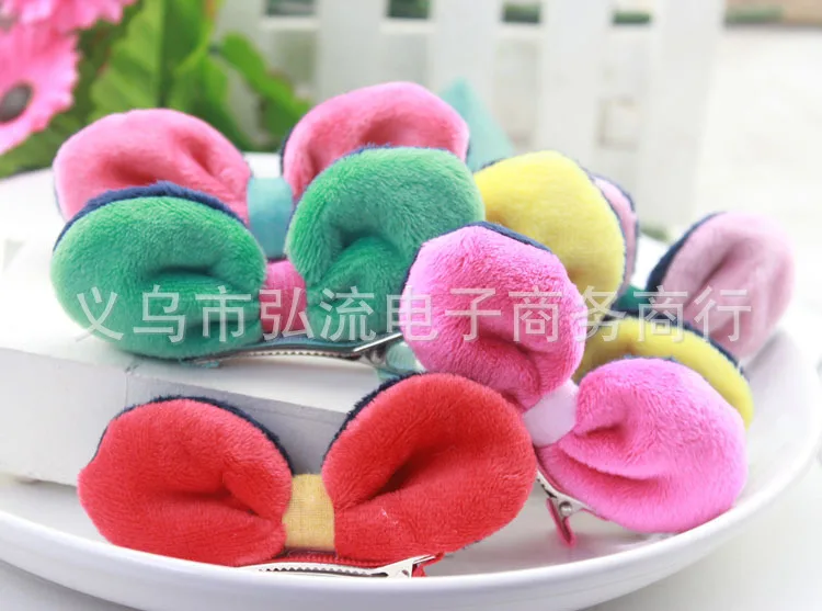 2015 Pet  Rabbit Ears Clips Bowknot  Clips  Pet Grooming Pet  Acessorios Dog Supplies 50pcs/lot