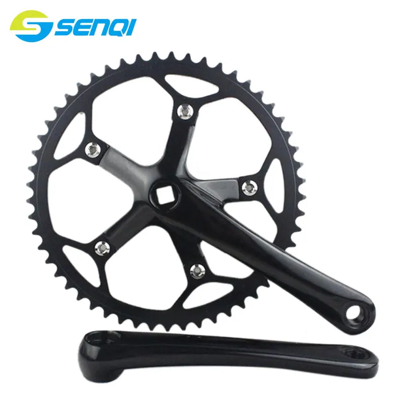 

BMX Bikes Single Speed Integrated Bicycle Crank & Chainwheel Road Bicycles 53T*170mm Fixed Gear Bikes Crankset CZY009