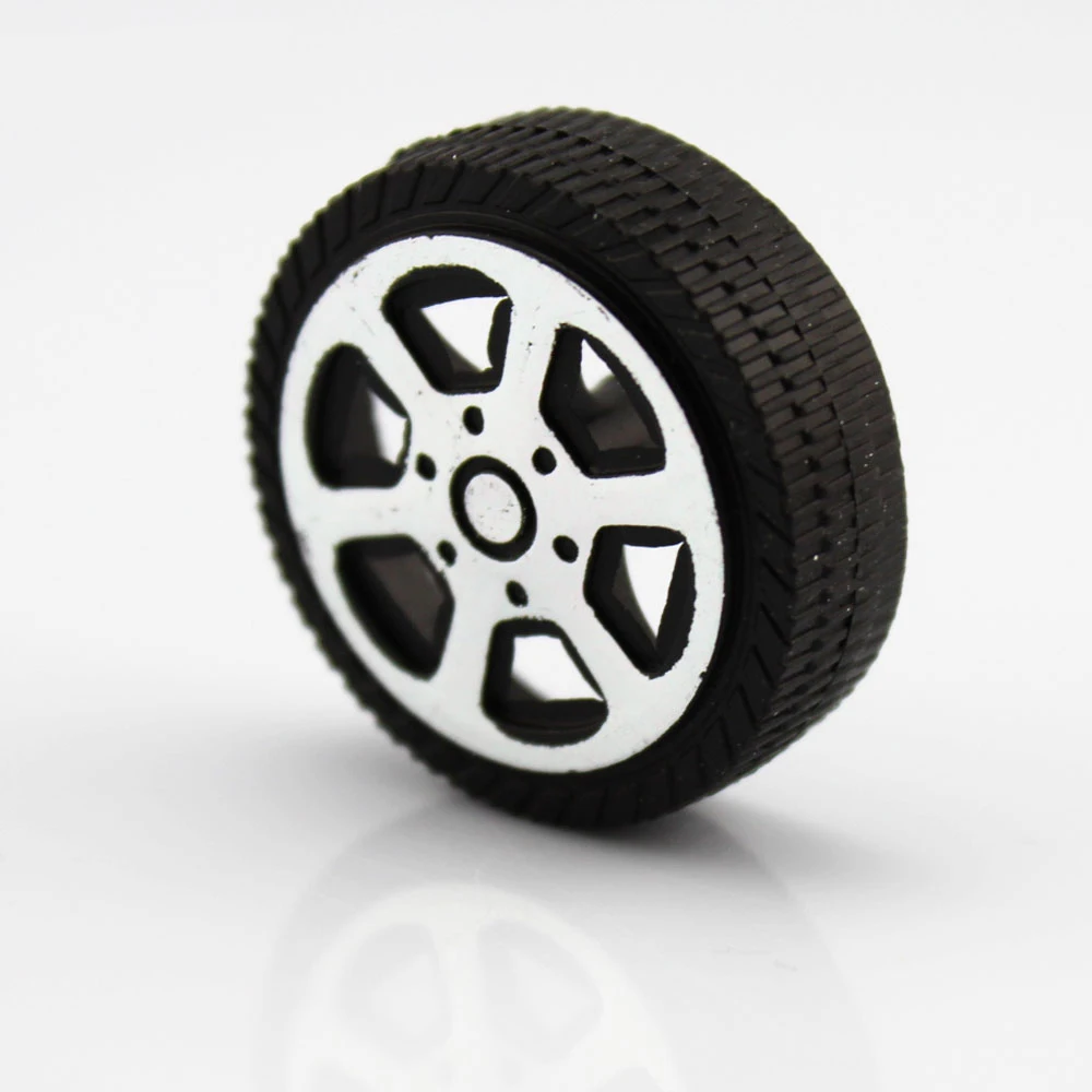 

10/100pcs 2x30mm plastic wheel dron rc car plane robot kids toys for boys diy baby accessories montessori juguetes nero WT302A