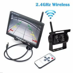 2.4G Wifi Wireless Car Backup Cameras IR Night Waterproof with 7