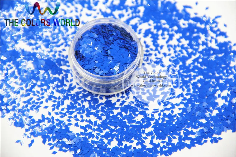 TCH310  2.0 MM Size Solvent Resistant  Mate Royal  Blue Colors Diamond  rhombus shape glitter for nail art and other deco