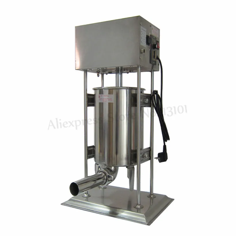 Electric 10L Sausage Stuffer Commercial Salami Filling Machines Automatic Stainless Steel Spanish Churros Machine Restaurants