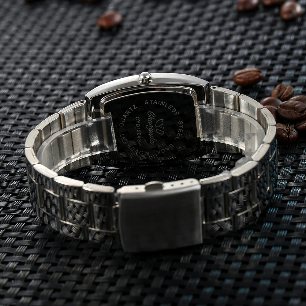 Reloj de pulsera de cuarzo de acero inoxidable para hombre y mujer, cronógrafo sencillo de negocios, a la moda, 2024