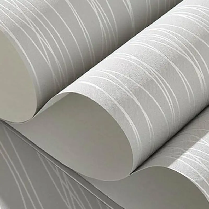 Non Woven Wallpaper Modern Solid Plain Color Vertical Striped Wall Paper Rolls Living Room Bedroom TV Background Papel De Parede
