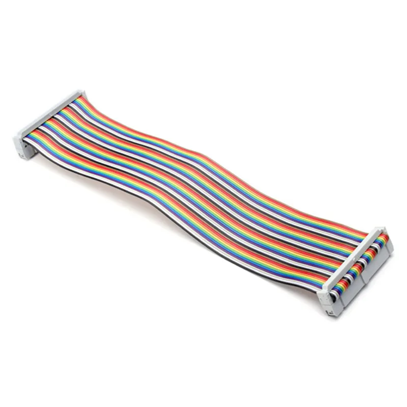 3pcs 20cm 40P PIN Way GPIO Rainbow Ribbon Cable For Raspberry Pi Model B Model B+ Data Wire Connection Line DIY RC Toy