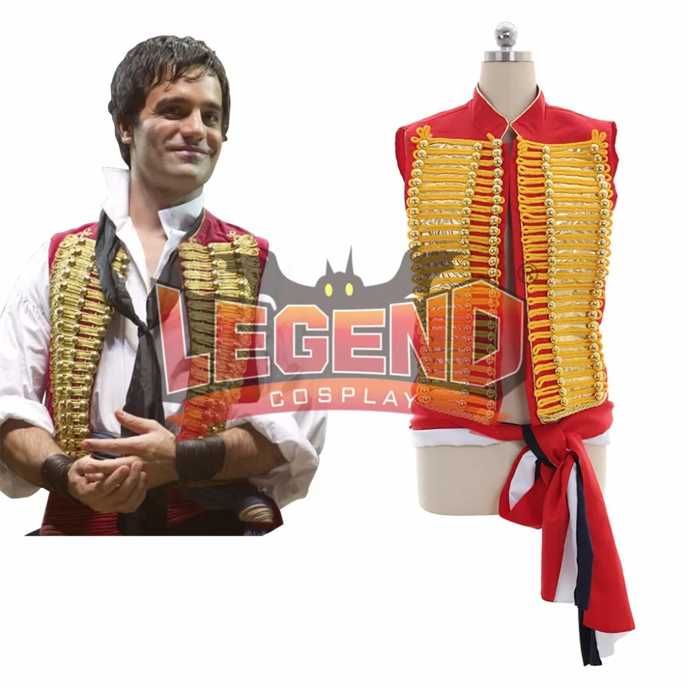 Musical Les Miserables Enjolras Vest Sash Cosplay Costume Men Performance Uniform