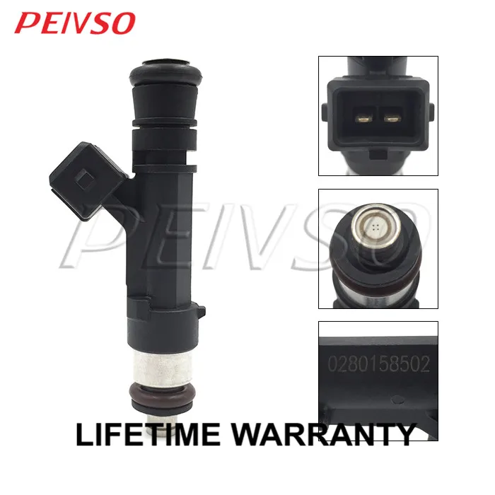 PEIVSO 4pcs 0280158502 Fuel Injector For LADA 110 (2110) / 111 (2111) / 112 (2112) 1.5 1.6