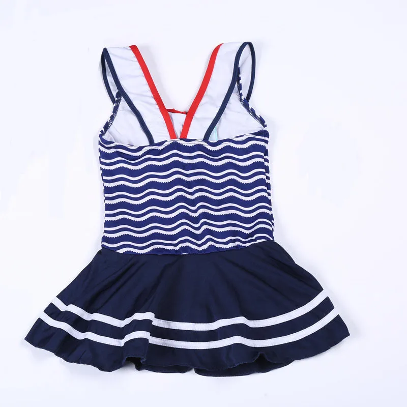 Cute Kids Baby Girls Bikini One-Pieces Striped Tankini Summer Sleeveless Swimwear Swimsuit Children Beachwear