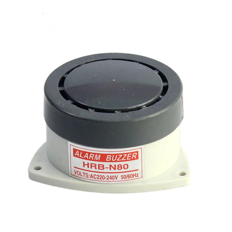 2pcs/lot  Active Mechanical 95DB 80mm Alarm Buzzer High-Decibel 24V 220V Electronic Buzzer Contious Beep For Industrial