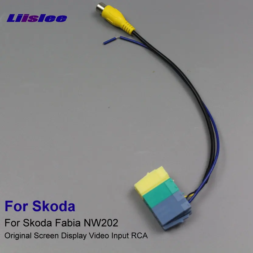 

For Skoda Fabia NW202 Car RCA Adapter Wire Cable Rear View Camera / Original Video Input Switch Connector Convertor