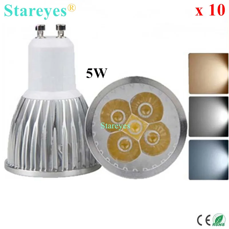 

10 pcs Dimmable 5W 4W 3W GU10 E14 MR16 E27 B22 GU5.3 LED Spotlight lamp Downlight led lamp Droplight bulb led light Lighting