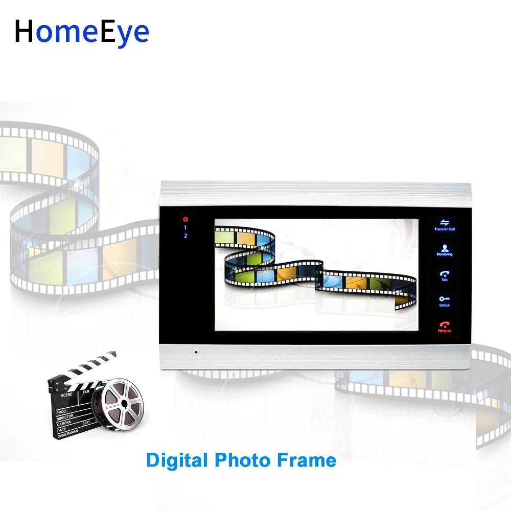 HomeEye 720P AHD Video Tür Telefon Video Intercom Startseite Access Control System Regendicht Motion Erkennung OSD Menü Touch-Taste 1-2