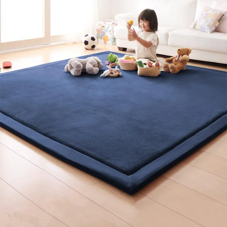 

Large Size Thick Coral Fleece Rug Tatami Mat Bedroom Living Room Bay Window Carpet Baby Shatter Resistant Crawling Mat Carpet