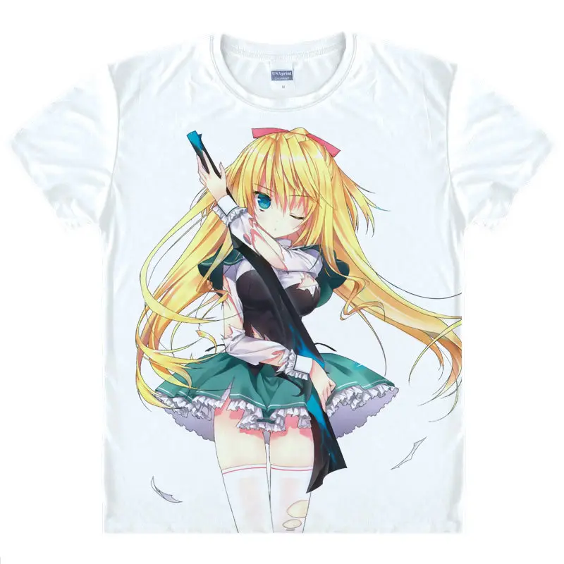 Absolute Duo T-Shirt Lilith Bristol Shirt Cool t shirts Anime Clothing cute lovely kawaii Shirts T-Shirts Japanese Anime shirt a