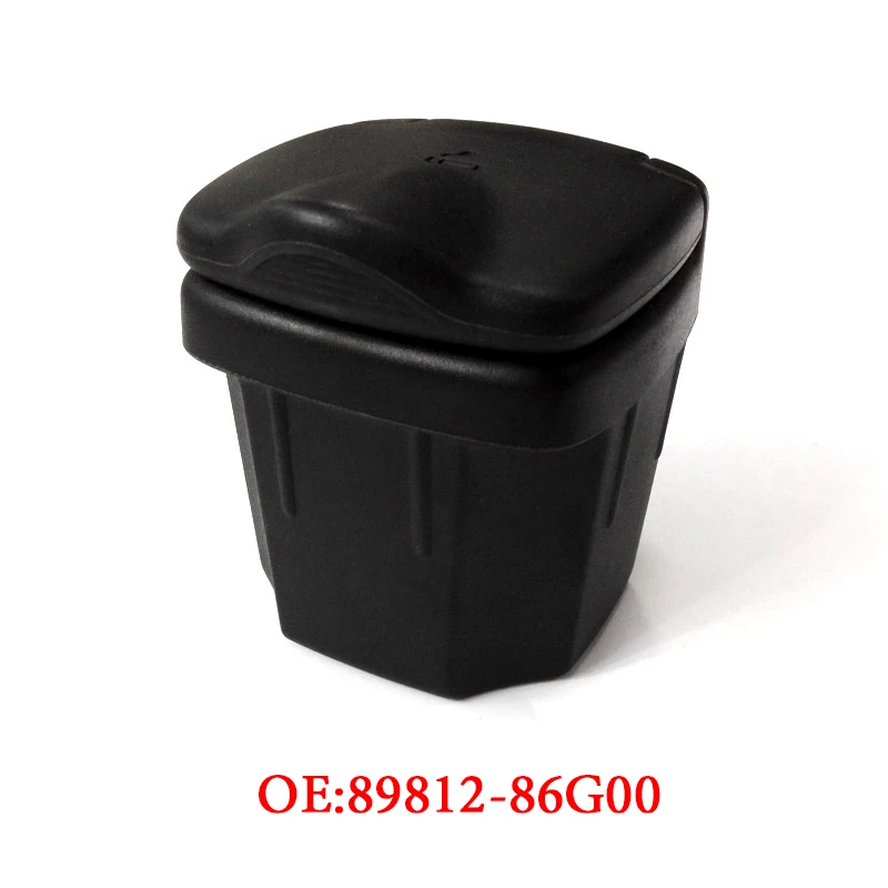 Cenicero negro para coche, papelera de almacenamiento, accesorios de Interior de coche para Suzuki Vitara Alto Sx4 Swift S-CROSS 2010-2016