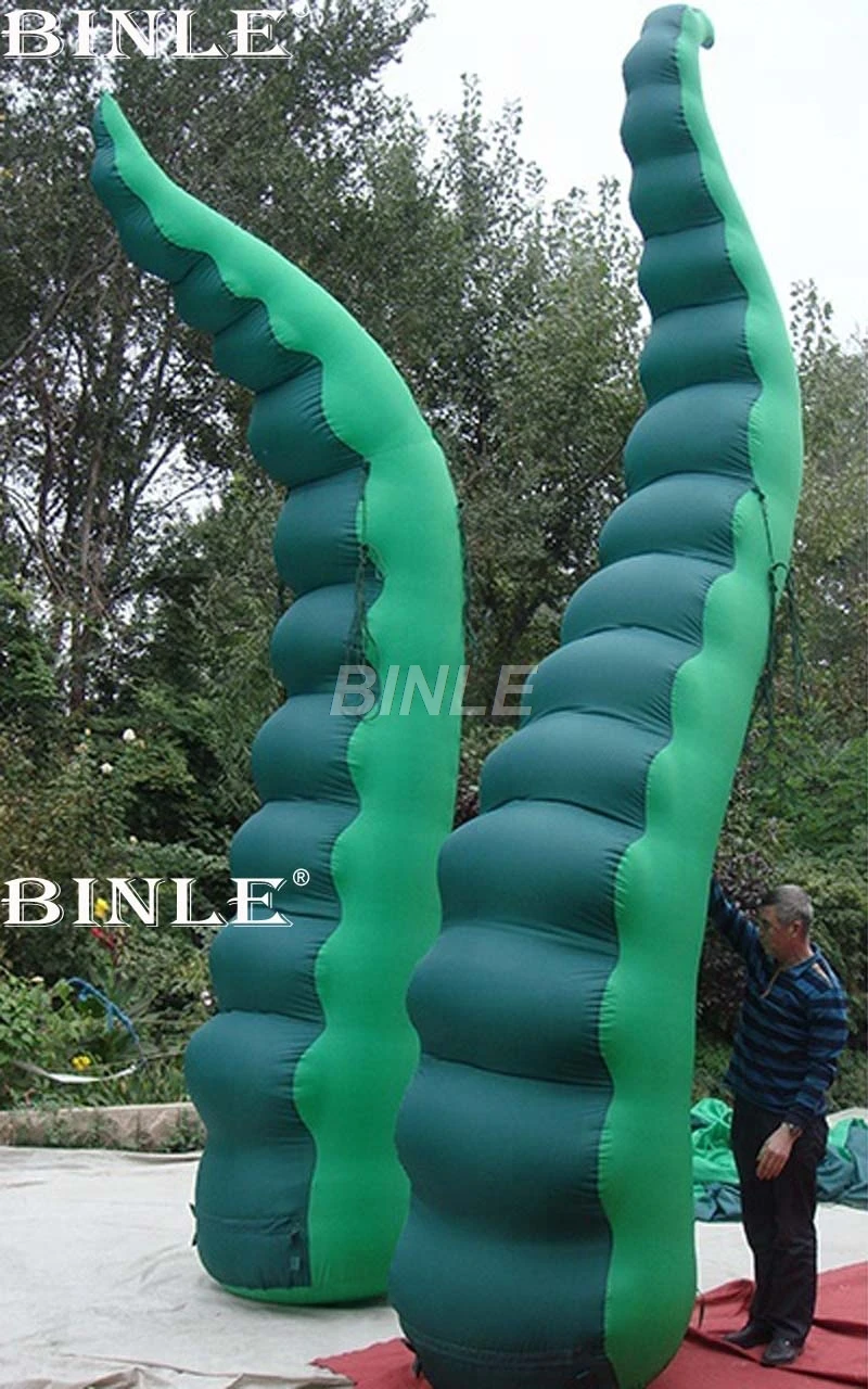 Janela inflável gigante de polvo para halloween, decoração mais popular, tentacos de polvo inflável, pés de polvo para eventos