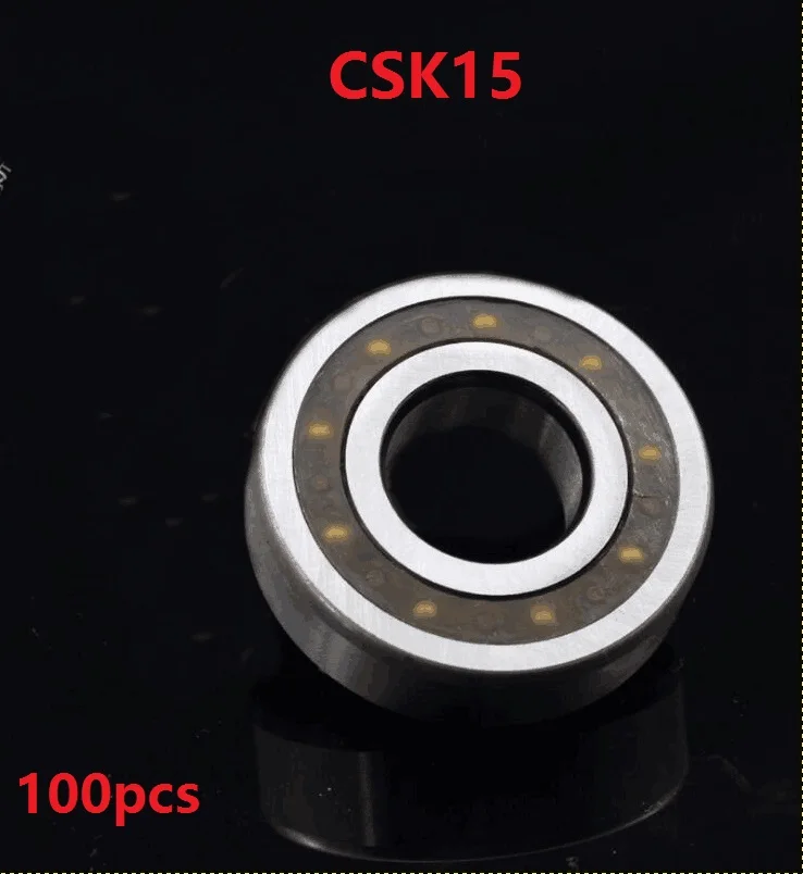 100pcs/lot CSK15 15mm One Way Clutch Bearing Without keyway 15x35x11 mm Clutch Backstop Bearing 15*35*11