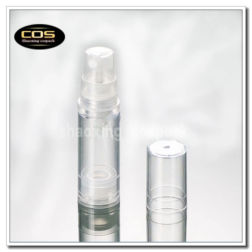 

100pcs ZA214M 5ml airless spray bottle, 5ml airless package for cosmetic, 5ml clear bottle with pump mist spray