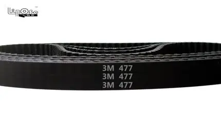 

5 pieces/pack HTD3M timing belt length 477mm teeth 159 width 10mm rubber closed-loop 477-3M-10 High quality HTD 3M 477 10 CNC