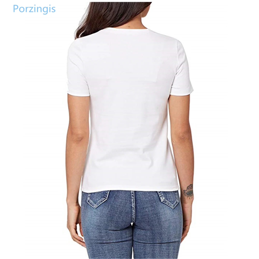 Porzingis Summer T-Shirt With Slogans I Have A Normal Self-Esteem Russian Inscription Female T-Shirt White Cotton Tee Tops Women