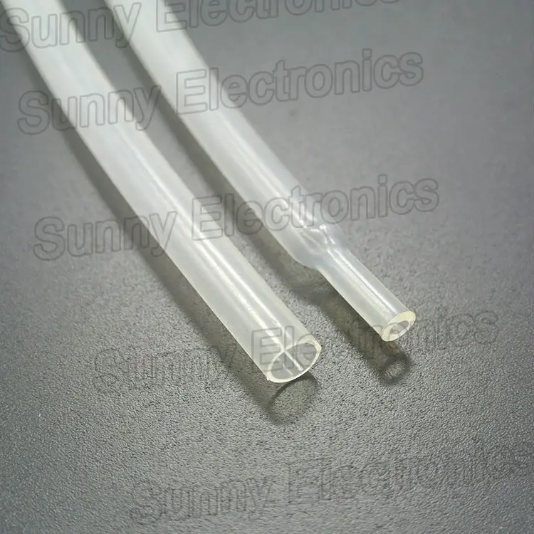 5 m/partia 9.5mm 3/8 "klej/klej pokryte przezroczysty przezroczysty termokurczliwa termokurczliwe rurki termokurczliwe