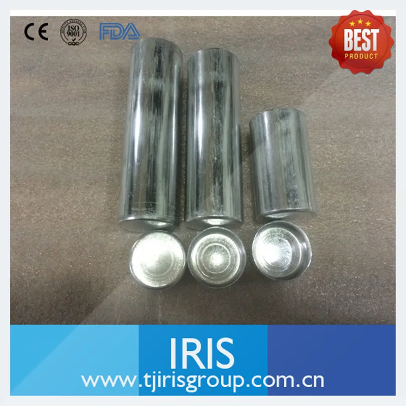 200 Pieces Dental Empty Aluminum Tube Cartridges 25.5mm