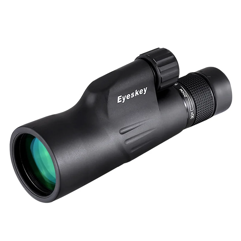 New Zoom Monocular Telescope 10-30x50 Eyeskey Black HD Waterproof Monoculars Portable Outdoor Camping Bird-watching Telescopes