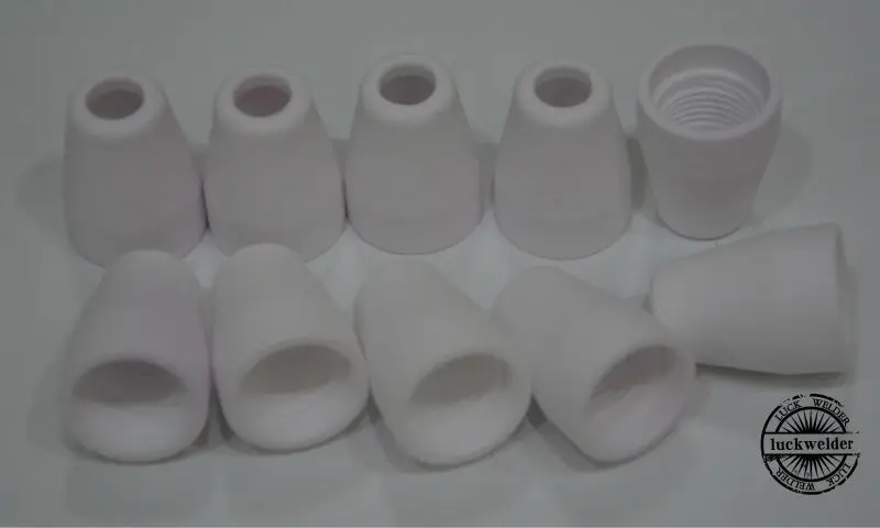 40Amp พลาสม่าตัดเซรามิค SHIELD ถ้วยสำหรับ CUT40D CUT50D PT-31 LG40 ไฟฉายปืน 20pcs