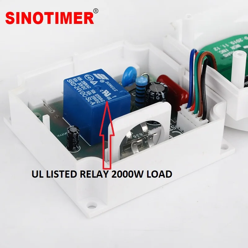 10A 120V AC 7 Days Weekly Programmable Time Relay Digital Timer Switch Output 110V Voltage Detachable Battery Type