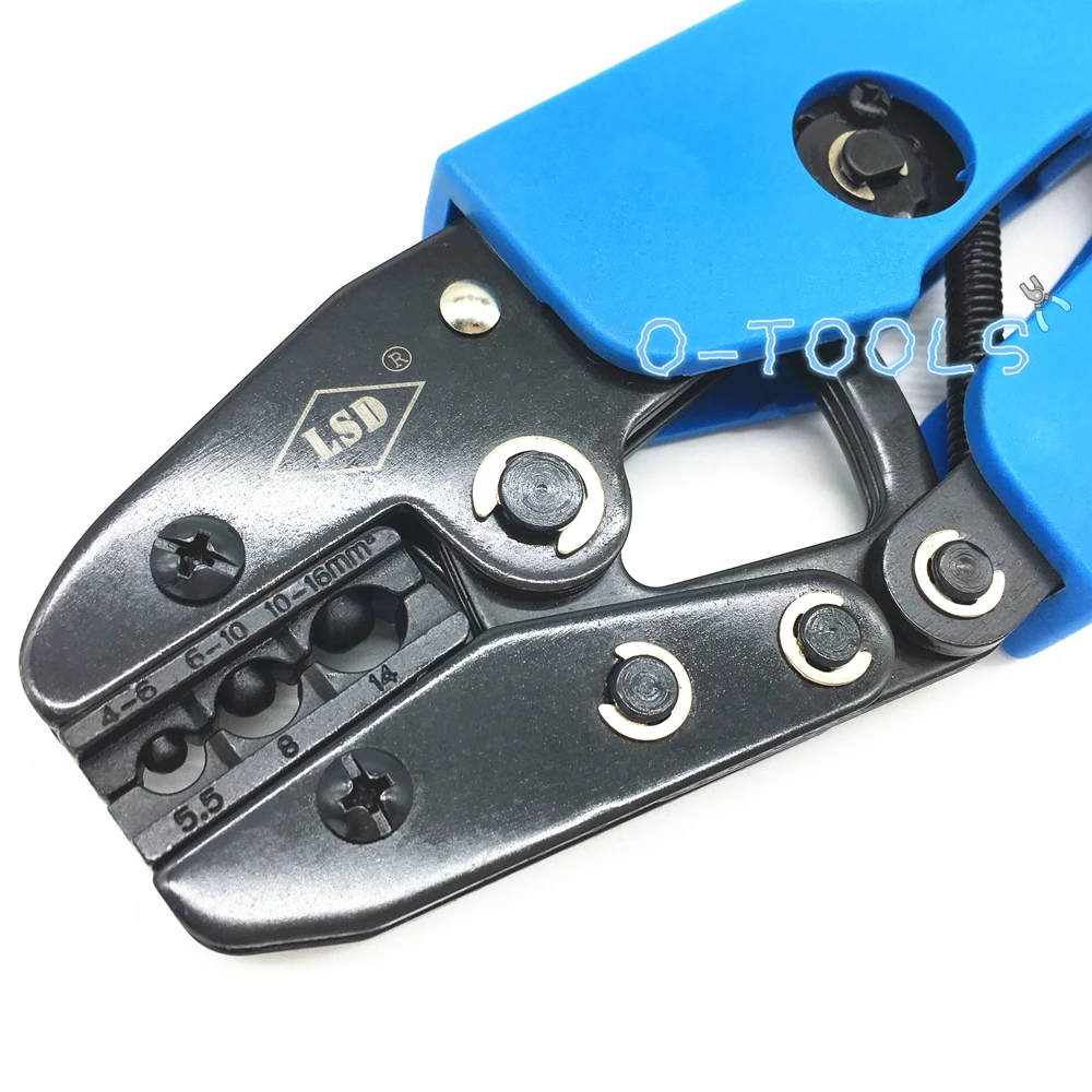 Non-insulated wire crimp terminal crimping tool 12-6AWG cable connector lugs crimper pliers AN-616TD