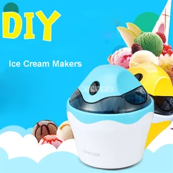 SU-583 Family Fully Automatic Ice Cream Machine Self Made Fruit Ice  Cream Machine ABS shell DIY soft and hard ice cream machine