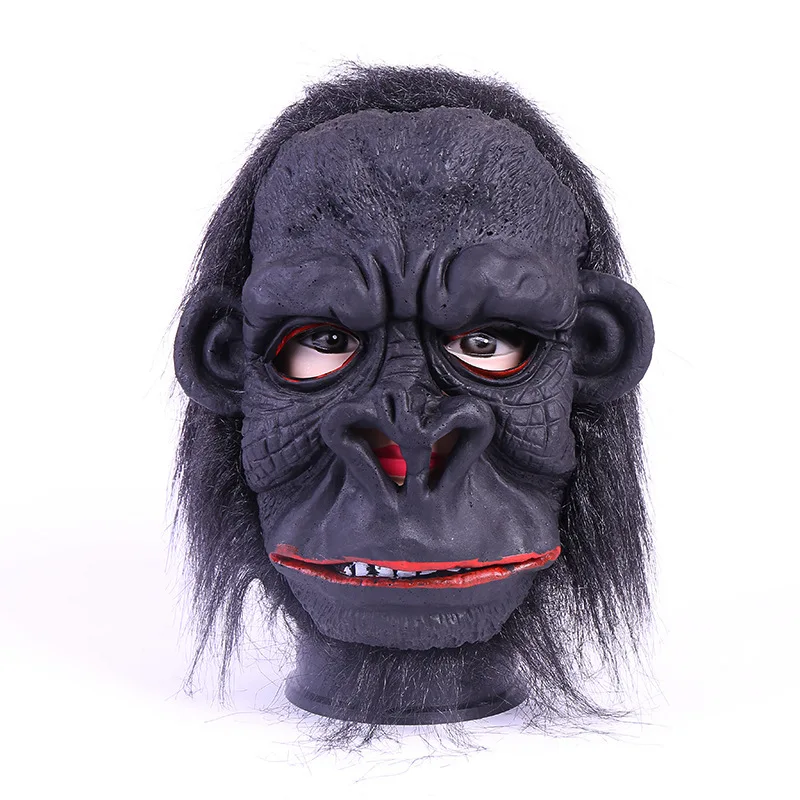 Full Face Halloween Props Costumes Dress Carnival Parties Cosplay Black Gorilla Mask Horror Masquerade Adult Ghost Mask