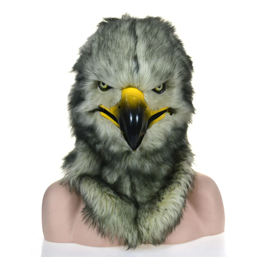 

hawk moving mouth mask with mover mouth mask wholesale design OEM ODM manufacture factory party Halloween outdoor holiday