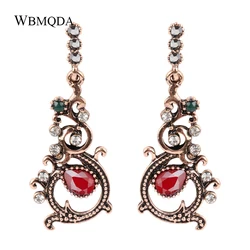 Fashion Bohemian Jewelry Indian Gold Wedding Earrings Vintage Crystal Long Statement Earrings For Women Trending Products 2018