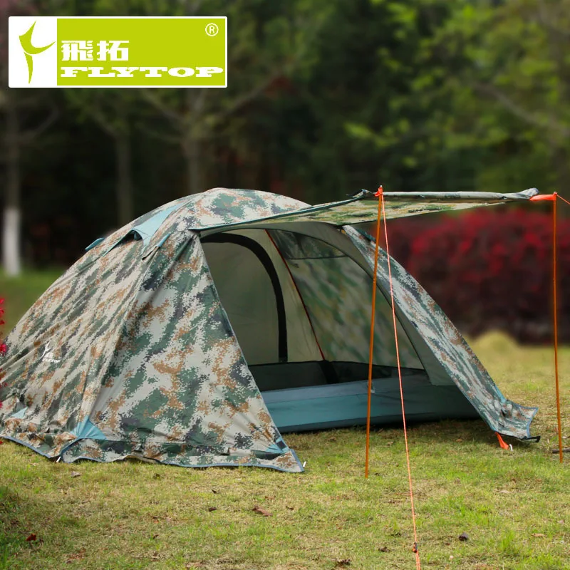 

Double Layer Aluminum Pole Camping Tent, Wind Field with Snow Skirt, High Quality Fabric