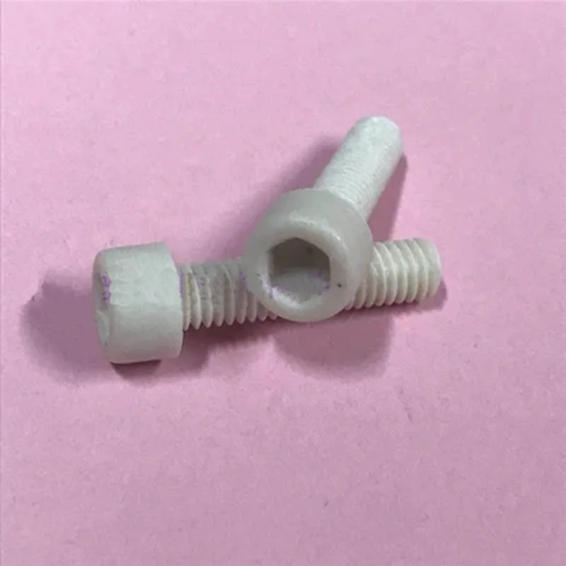 10pcs M3 PPS material inner hexagon stigma plastic screws Polyphenylene sulfide High temperature resistant bolt 6mm-8mm Length