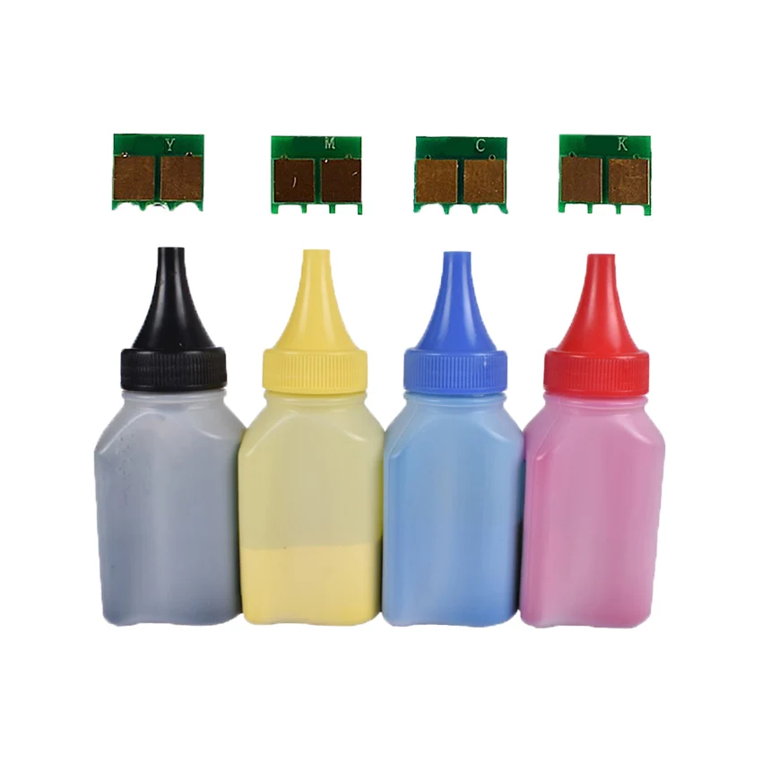 4pcs CRG045 Color Toner Powder + 4 pcs chip Compatible FOR CANON MF635CX MF633CNW  MF631CN LBP613CDW LBP611CN printer