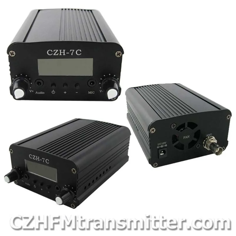 CZH-7C 7 واط FM الارسال ستيريو PLL بث محطة راديو + هوائي 88 ~ 108 ميجا هرتز
