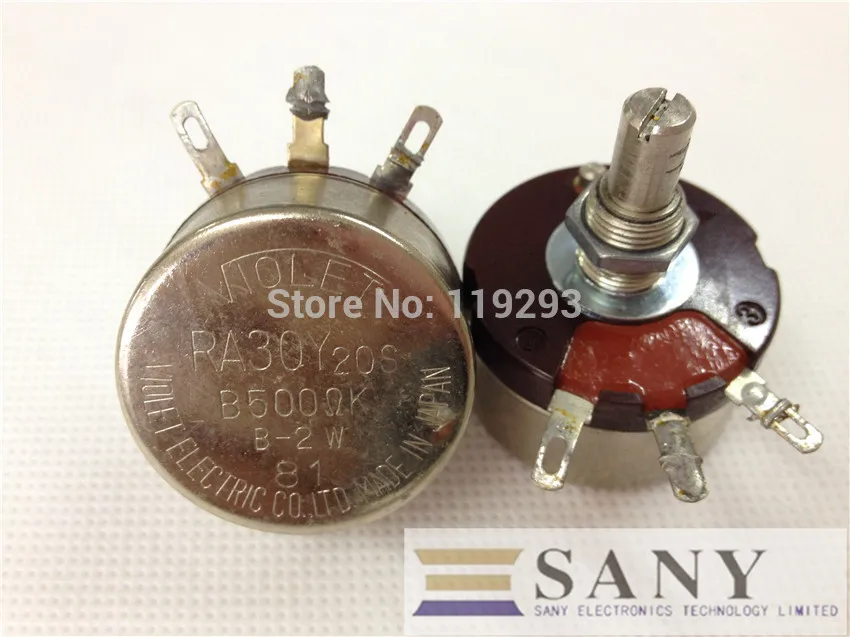 [BELLA]Used Japanese VIOLET RA30Y 20S B500R 2K 4K(4.7k)  10K 17.5K 20K Europe 2W wirewound potentiometers--4PCS/LOT