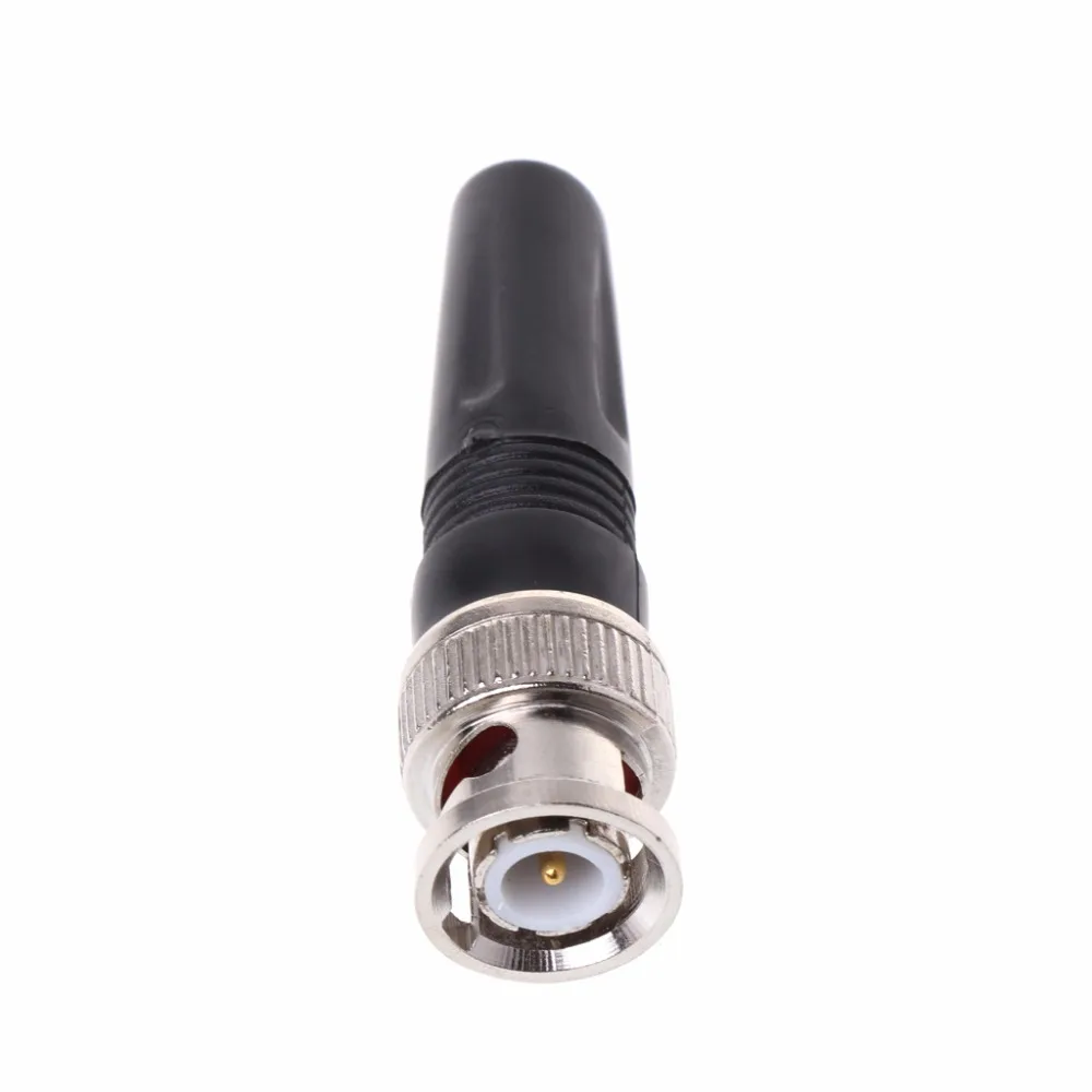 BNC Male Plug Quick Fit No Solder Zinc Alloy BNC Male Connector For Repair