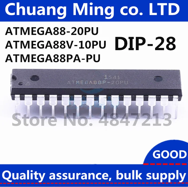 

Free Shipping 50pcs/lots ATMEGA88 ATMEGA88V ATMEGA88PA ATMEGA88-20PU ATMEGA88V-10PU ATMEGA88PA-PU DIP-28