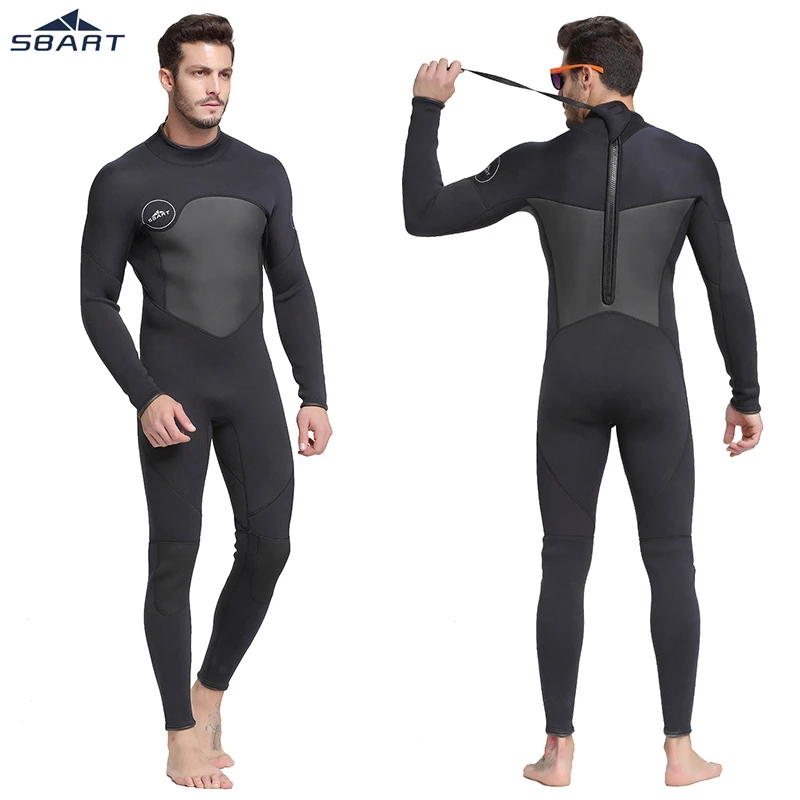 

SBART Men 1.5MM Neoprene Wetsuit High Elasticity Stitching Warm Surfing Diving Equipment Jellyfish Clothing Long Sleeved Wetsuit