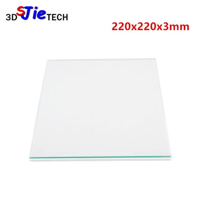 MK2 MK3 220x220x3mm Borosilicate Glass Plate DIY Reprap 3D Printer Flat Polished Edge Glass Plates Platform