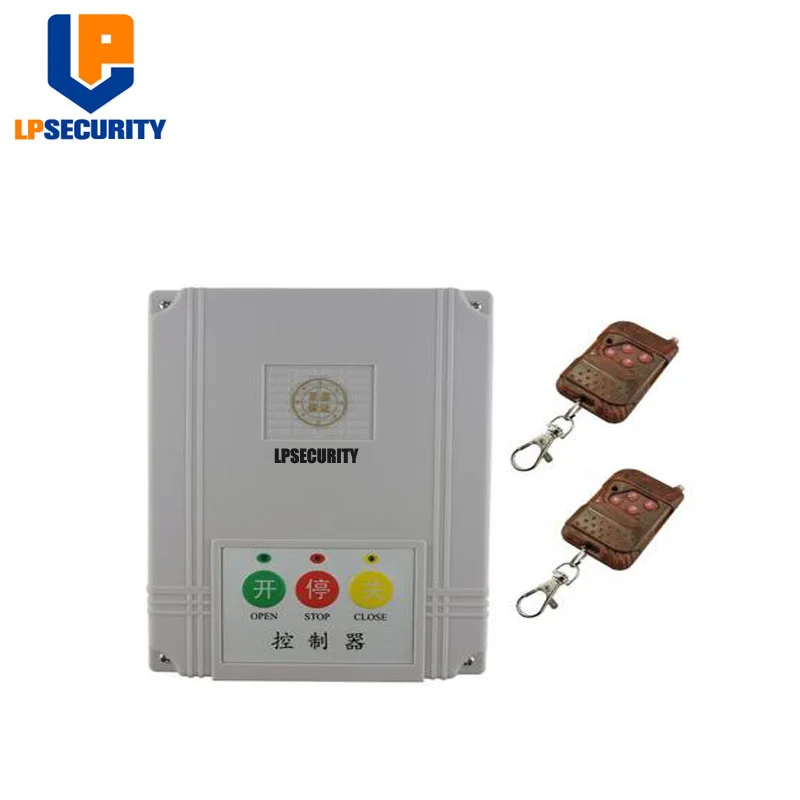 LPSECURITY comptatible AC 220V sliding gate opener control board in box y remote control,learning code