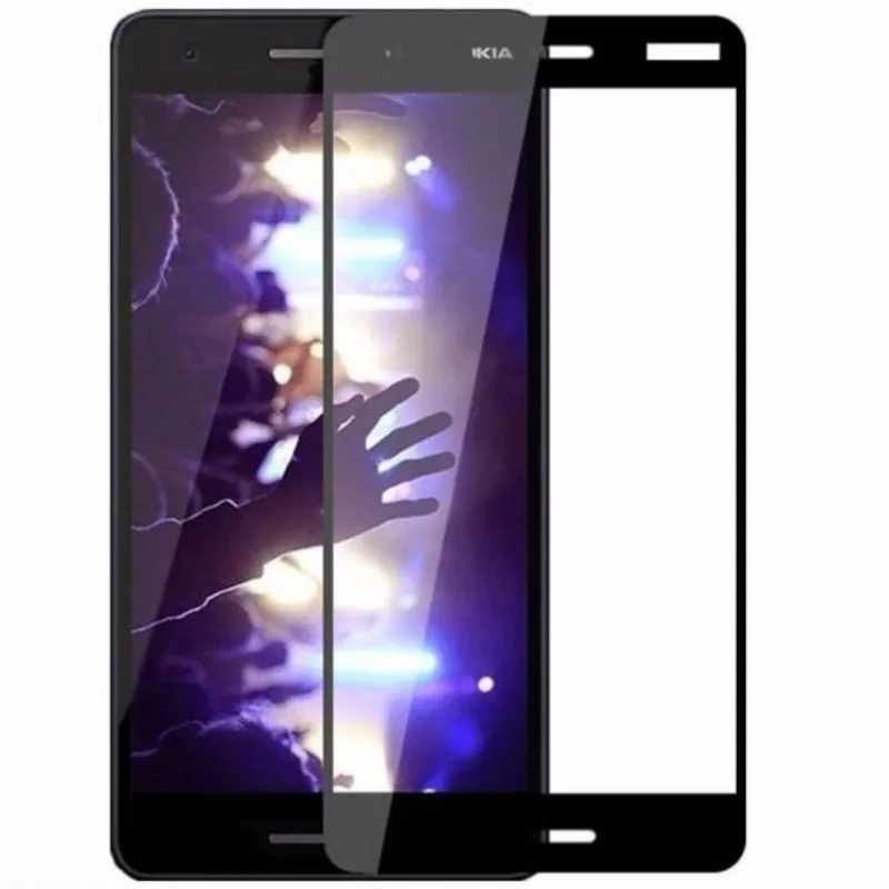 Full Cover Premium Tempered Glass For Nokia 2.4 2.3 2.2 2.1 2 Nokia2 2nd 2018 Screen Protector Color Black Protective Film Guard