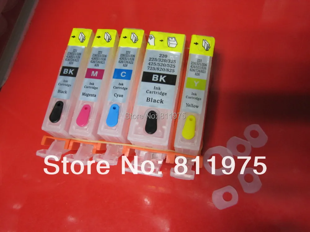 10set PGI-425BK CLI-426 refillable ink cartridge For CANON PIXMA IP4840 IP4940 IX6540 MG5140 MG5240 MG5340 MX714 MX884 MX894